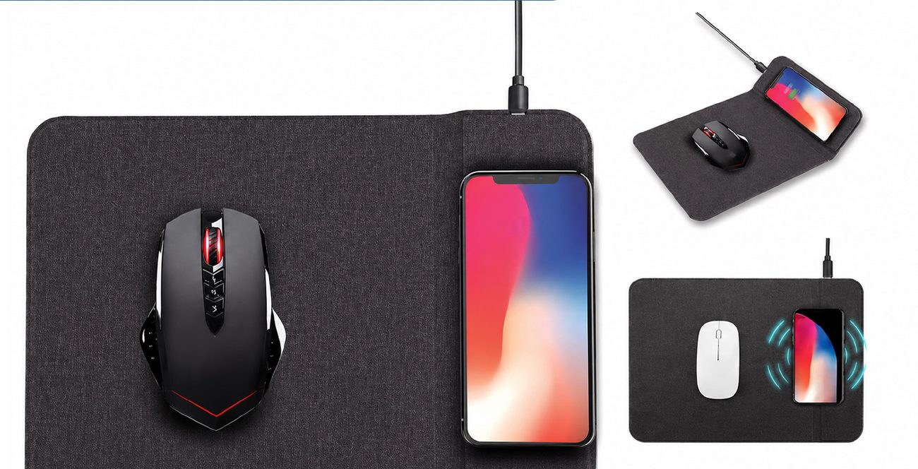 Wireless charging mouse pad